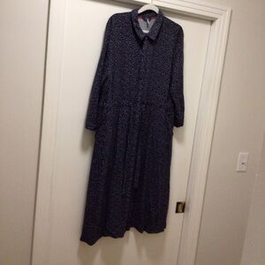 Womens Joules Shirt Dress Briony Navy Star Midi